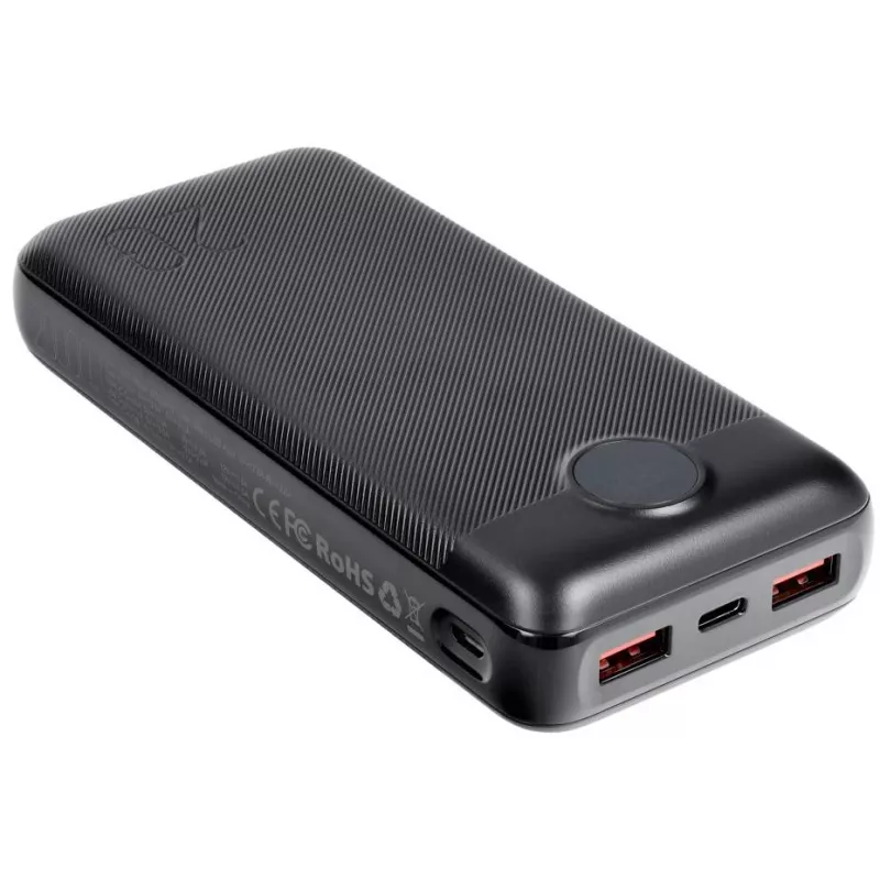 VEGER Power Bank 20000 mAh 20W PD QC 3.0 2x USB-A USB-C Black