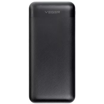 VEGER Power Bank 20000 mAh 20W PD QC 3.0 2x USB-A USB-C Black