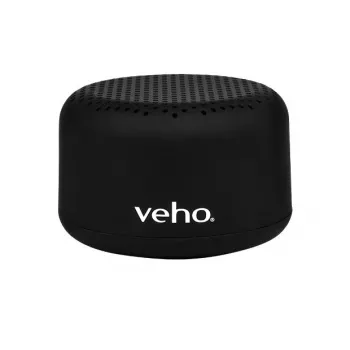 VEHO M3 Portable Wireless Bluetooth Speaker, 4W RMS, IPX5, Micro SD/AUX, Black