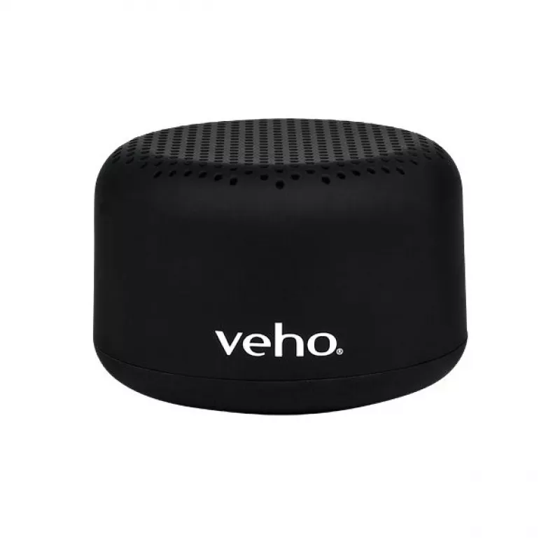 VEHO M3 Portable Wireless Bluetooth Speaker, 4W RMS, IPX5, Micro SD/AUX, Black