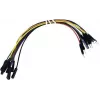Velleman WJW011 40-Piece 15cm Male-to-Female Jumper Wire Set for Breadboard and Prototyping