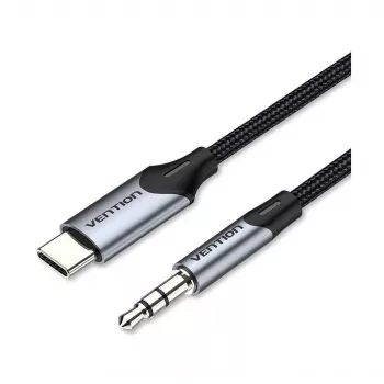 VENTION BGKHF USB-C to 3.5mm Audio Adapter Cable 1m Black