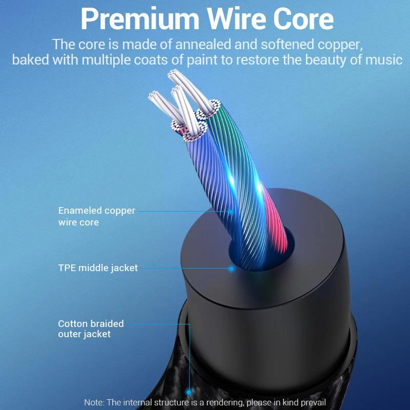 VENTION BGKHF USB-C to 3.5mm Audio Adapter Cable 1m Black