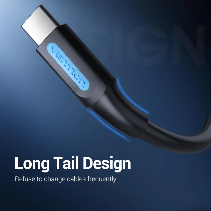 VENTION COKBG USB 2.0 to USB-C Cable 1.5m Black