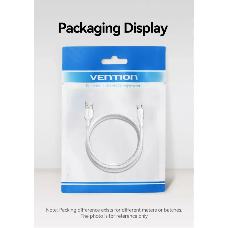 VENTION CTHWF USB-C to USB 2.0 Cable 3A 1m White