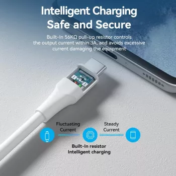 VENTION CTHWF USB-C to USB 2.0 Cable 3A 1m White