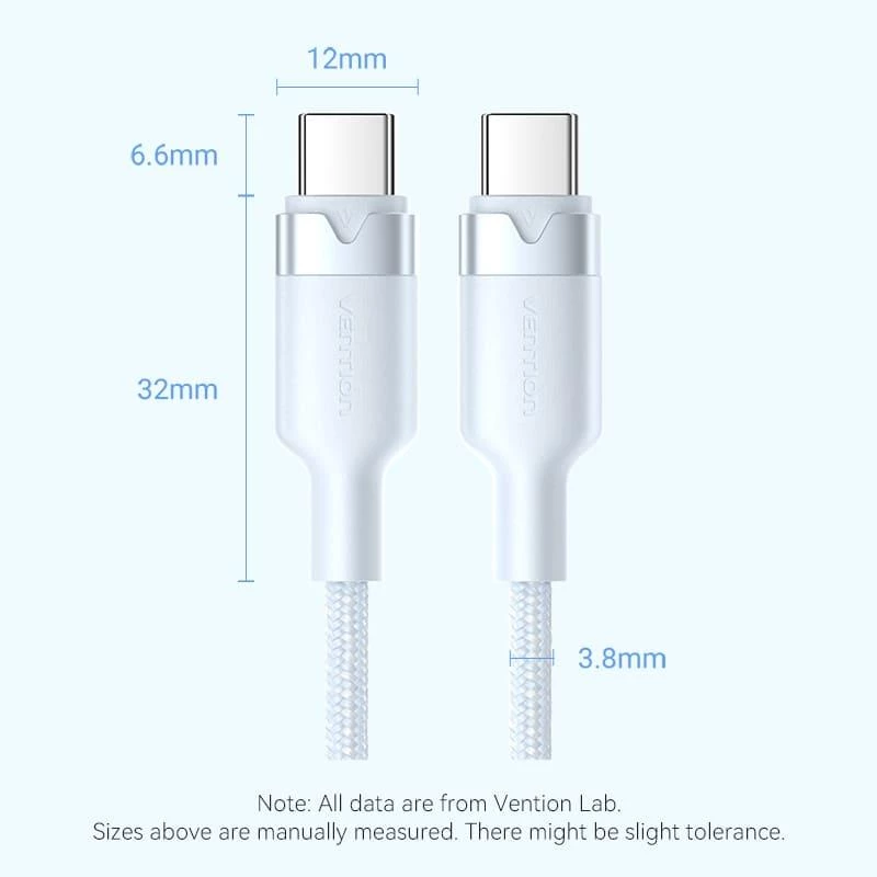 VENTION TRDBF USB-C to USB-C Cable 1m Black