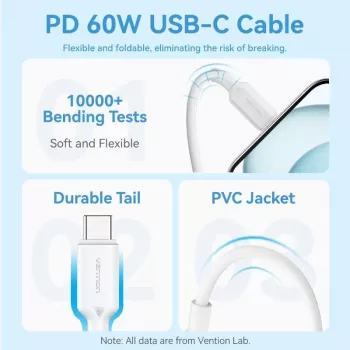 VENTION TZ-FEPW0-EU-01 20W USB-C Wall Charger Mobile Charger