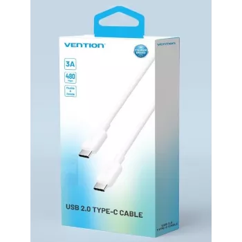VENTION USB-C to USB-C Cable 1m White TRCWF