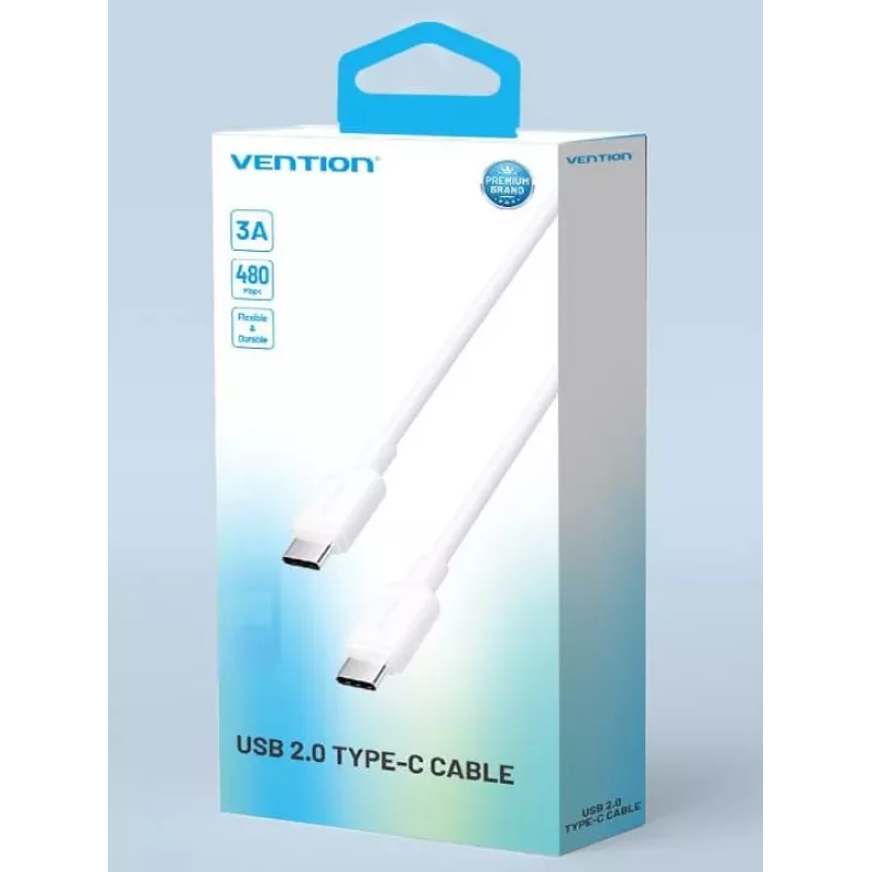 VENTION USB-C to USB-C Cable 1m White TRCWF