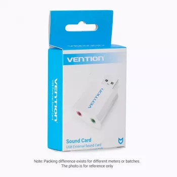 VENTION VAB-S13 USB 2.0 Sound Card with 2-Port Hub