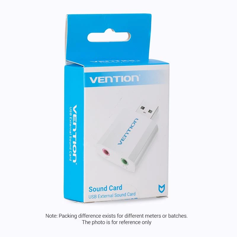 VENTION VAB-S13 USB 2.0 Sound Card with 2-Port Hub