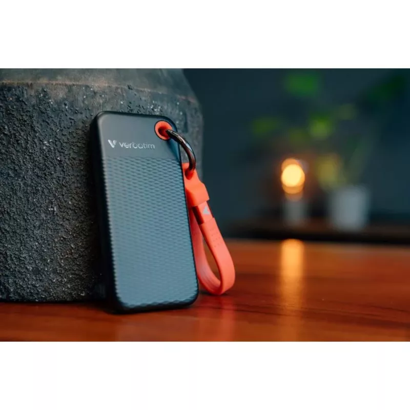 Verbatim 512GB USB-C Pocket SSD, USB 3.2 Gen 2, Black/Red 32284