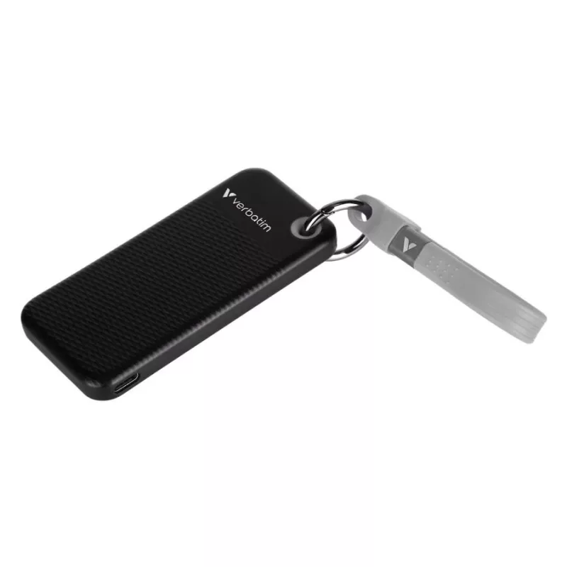 Verbatim Pocket SSD 512GB USB 3.2 Gen 2 Type-C External Solid State Drive, Black/Grey 32282
