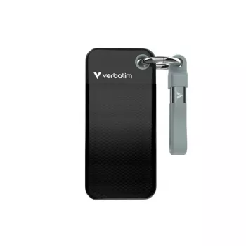 Verbatim Pocket SSD 512GB USB 3.2 Gen 2 Type-C External Solid State Drive, Black/Grey 32282