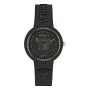 Versace V-Motif Women's Swiss Quartz Watch VE6G00223 39mm Black Dial Leather Strap