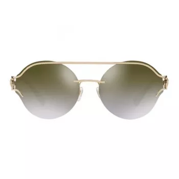 VERSACE VE2184-12526U Women's Sunglasses - Pale Gold Frame, Brown Gradient Lens