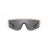 VERSACE VE2197-10006G Unisex Sunglasses Black Frame Grey Mirror Lens Pilot 140 mm