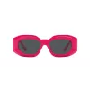 VERSACE VE4425U536787 Women's Cat Eye Sunglasses Havana Acetate Dark Grey Polyamide 54mm