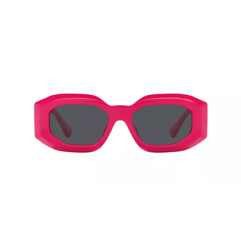 VERSACE VE4425U536787 Women's Cat Eye Sunglasses Havana Acetate Dark Grey Polyamide 54mm