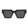 VERSACE VE4431F-GB187 Women's Cat Eye Sunglasses - Black Acetate Frame, Grey Polyamide Lenses, UV400 Protection, 50/22/145 mm