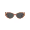 VERSACE VE4433U538387 Women's Cat Eye Sunglasses Havana 54mm