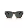 VERSACE VE4464-545687 Men's Rectangular Sunglasses Transparent Grey Frame Dark Grey Lens 52mm