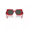 VERSACE VE4478U550087 Women's Sunglasses - Black Acetate Frame, Grey Polycarbonate Lenses, 55mm Lens Width, 100% UV400 Protection