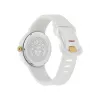 Versace Women's VE6G00123 Swiss Quartz 39mm Stainless Steel Watch with Black Leather Strap and Silver Dial