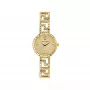 Versace Women's VE7A00323 28mm Swiss Quartz Watch with White Dial and Black Leather Strap