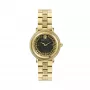 VERSACE Women's VE7F00623 Swiss Quartz Watch 35mm Black Dial Leather Strap