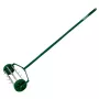 Verto 15G539 Manual Lawn Aerator with 5 Steel Spikes, 280 mm Working Width, D-Shaped Handle