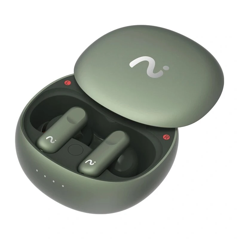VIAIM Nano+ AI Earbuds with Voice Recorder Green Bluetooth 5.3 IPX4 32GB ENC Touch Control