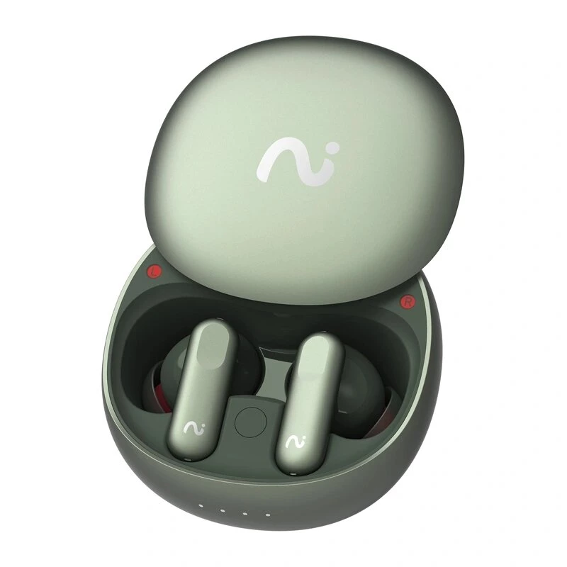 VIAIM Nano+ AI Earbuds with Voice Recorder Green Bluetooth 5.3 IPX4 32GB ENC Touch Control