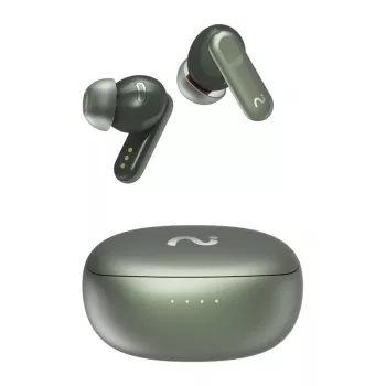 VIAIM Nano+ AI Earbuds with Voice Recorder Green Bluetooth 5.3 IPX4 32GB ENC Touch Control