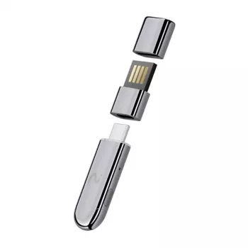 VIAIM Notekit AI Recording Dongle XFVI-D02 Gray – AI Voice Recorder with 32GB Storage, Dual MEMS Microphones, Bluetooth 5.0, USB-C