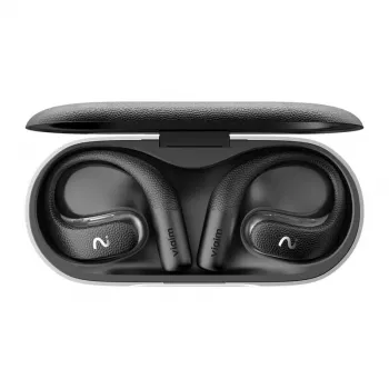 VIAIM Open Note AI Earbuds with Voice Recorder, Open-Ear, 32GB, Bluetooth 5.3, AI Transcription & Translation, Black