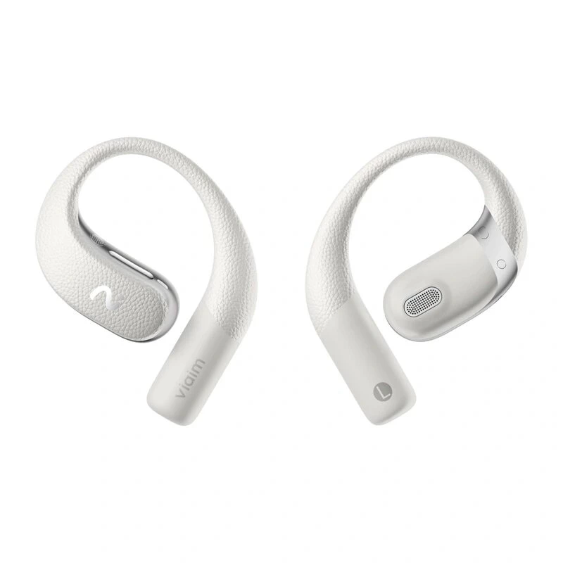 VIAIM Open Note AI Earbuds with Voice Recorder, 32GB, Bluetooth 5.3, Real-Time Transcription, AI Translation, IPX4, Gray