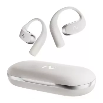 VIAIM Open Note AI Earbuds with Voice Recorder, 32GB, Bluetooth 5.3, Real-Time Transcription, AI Translation, IPX4, Gray