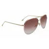 Victoria Beckham VB203S-712 Women's Sunglasses Gold Frame Brown Gradient Lens 62mm