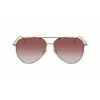 Victoria Beckham VB203S-712 Women's Sunglasses Gold Frame Brown Gradient Lens 62mm