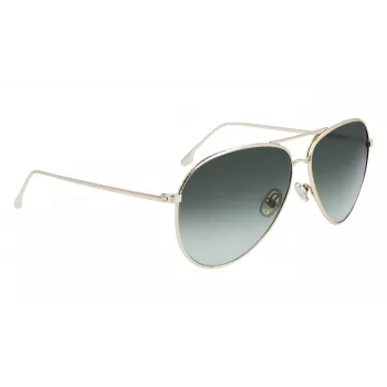 Victoria Beckham VB203S-713 Cat Eye Sunglasses Gold Brown Gradient 62mm