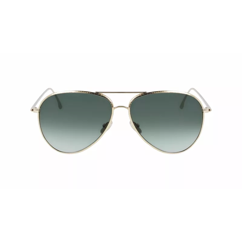Victoria Beckham VB203S-713 Cat Eye Sunglasses Gold Brown Gradient 62mm
