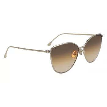 Victoria Beckham VB209S-708 Women's Cat Eye Sunglasses Havana/Gold 59mm