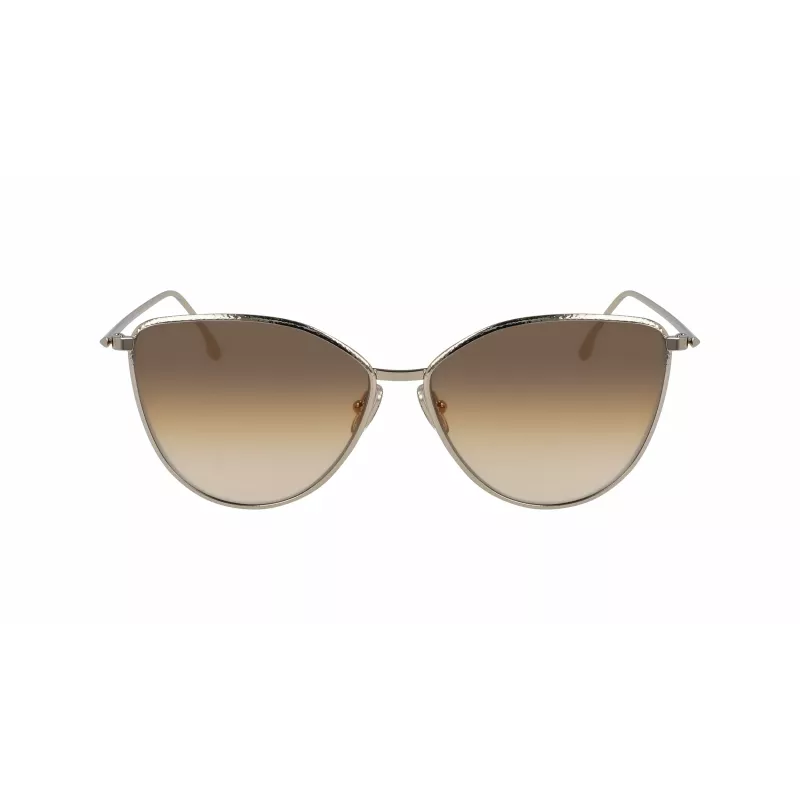 Victoria Beckham VB209S-708 Women's Cat Eye Sunglasses Havana/Gold 59mm