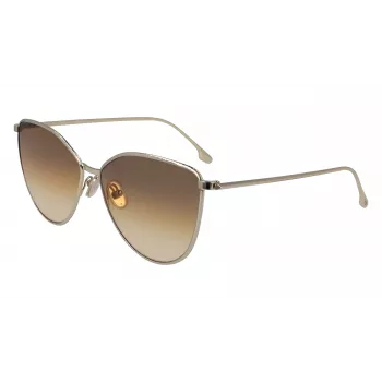 Victoria Beckham VB209S-708 Women's Cat Eye Sunglasses Havana/Gold 59mm