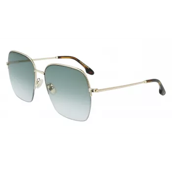 Victoria Beckham VB214SA-700 Women's Sunglasses - Havana Acetate Frame, Brown Gradient Lens, 61mm