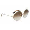 Victoria Beckham VB220S-702 Women's Oversized Square Sunglasses Gold Brown Gradient 64mm