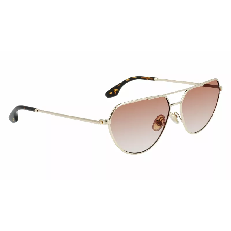 Victoria Beckham VB221S-725 Women's Sunglasses Havana Acetate Brown Gradient 60mm