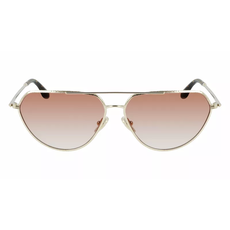Victoria Beckham VB221S-725 Women's Sunglasses Havana Acetate Brown Gradient 60mm